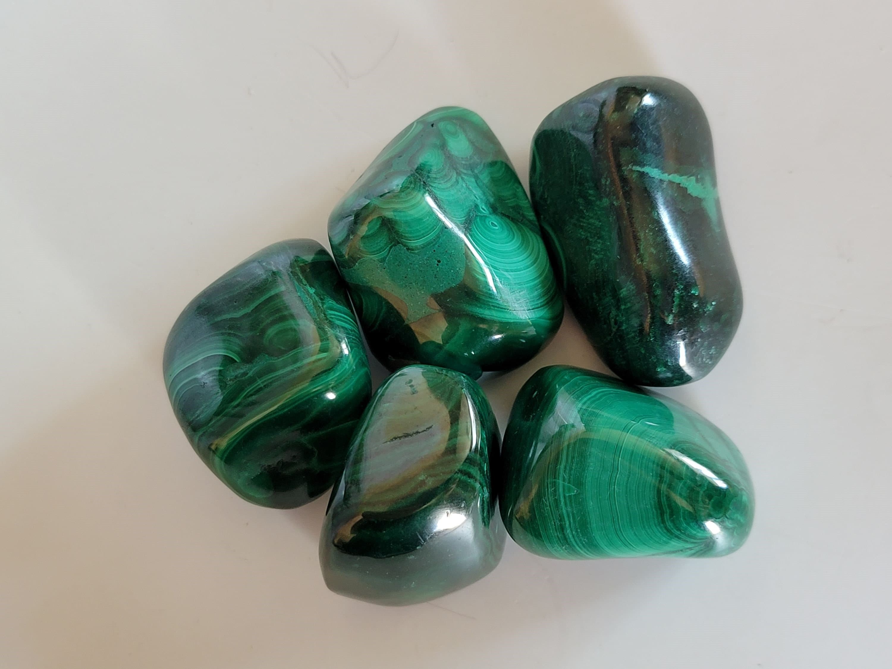 Large Malachite Tumble, Tumbled Malachite, Smooth Malachite, Polished Malachite