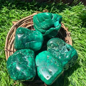 Large Malachite Tumble Stones Large Malachite Tumble Stones