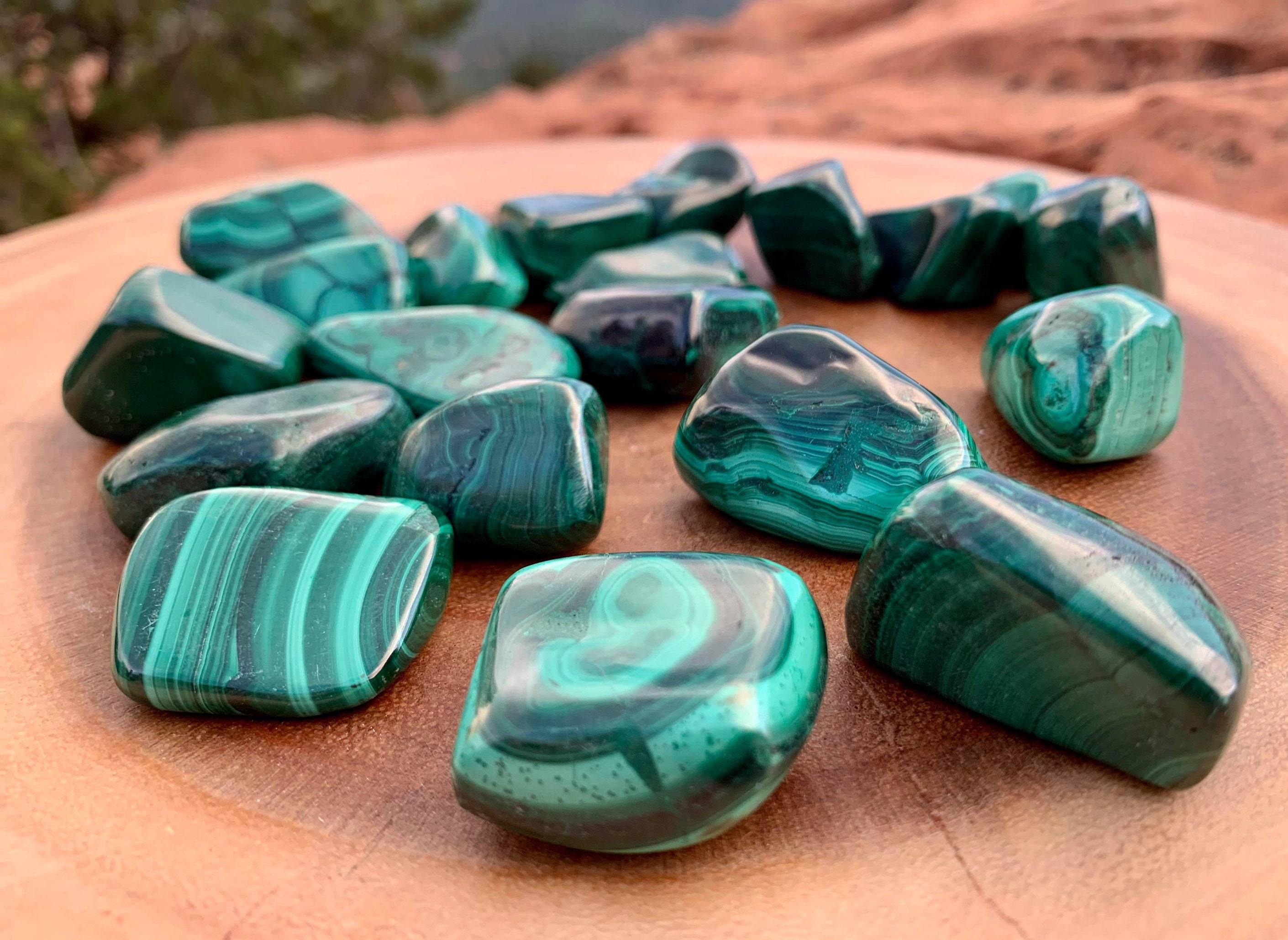 Malachite Tumbled Large | Unconditional Love Stone