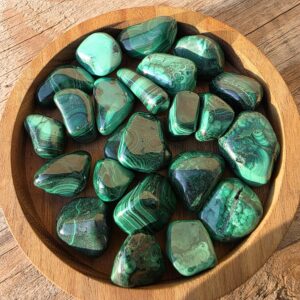 Lucky Charm: Mini Malachite Tumble for Positive Energy Lucky Charm: Mini Malachite Tumble for Positive Energy