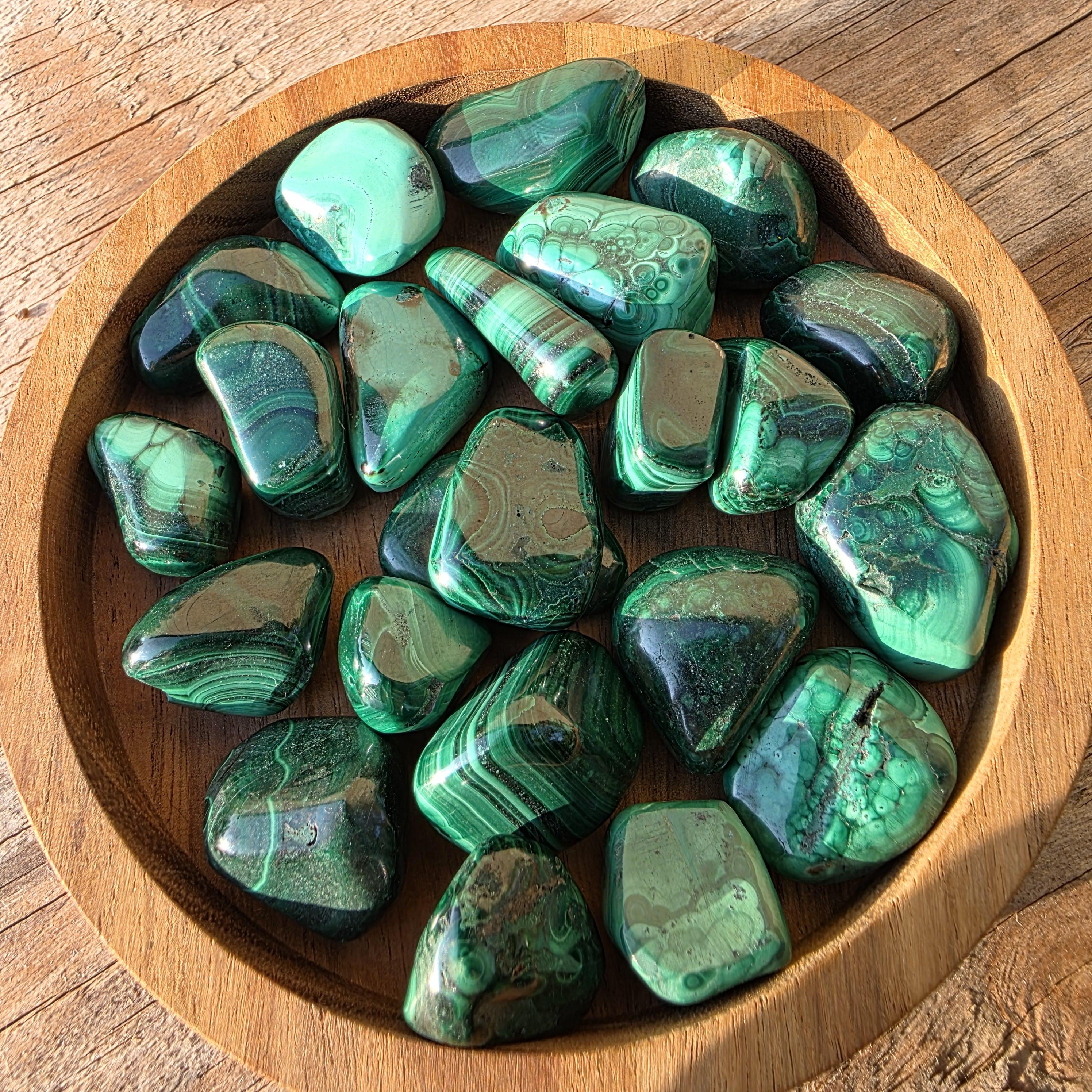 Lucky Charm: Mini Malachite Tumble For Positive Energy