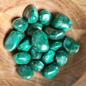 Natural malachite tumble Natural malachite tumble