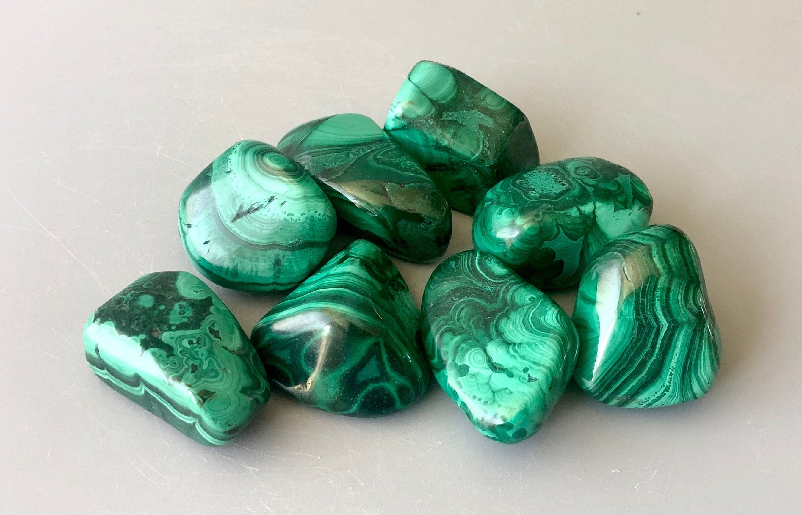 Malachite Palm Stone, Malachite Tumbled Stone, Nutural Malachite, Crystal, Mineral, Malachite Gemstone, Malachite Specimen,  Tp01-26