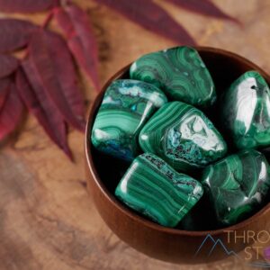 MALACHITE Tumbled Stone - Tumbled Crystals, Self Care, Healing Crystals and Stones, E1266