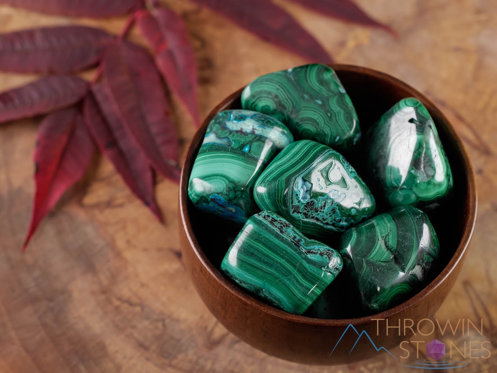 Malachite Tumbled Stone - Tumbled Crystals, Self Care, Healing Crystals And Stones, E1266