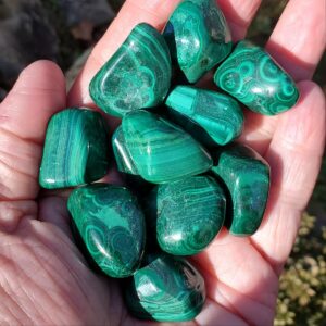 Malachite Tumbled Stone, Natural Polished Malachite Crystal, Green Malachite for Transformation, Energy Work, Meditation, Spiritual Stone Malachite Tumbled Stone, Natural Polished Malachite Crystal, Green Malachite for Transformation, Energy Work, Meditation, Spiritual Stone