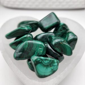 Malachite, Malachite Tumbled Stones, Medium 0.75" - 1.25", Fast Shipping, High Quality, Ethically Sourced Crystals Malachite, Malachite Tumbled Stones, Medium 0.75" - 1.25", Fast Shipping, High Quality, Ethically Sourced Crystals