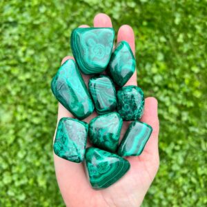 Malachite Tumbled Stones | Malachite Pocket Stone Malachite Tumbled Stones | Malachite Pocket Stone