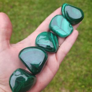 Malachite Tumble | 1+ Inch | Green Crystal | Natural Crystal Malachite Tumble | 1+ Inch | Green Crystal | Natural Crystal