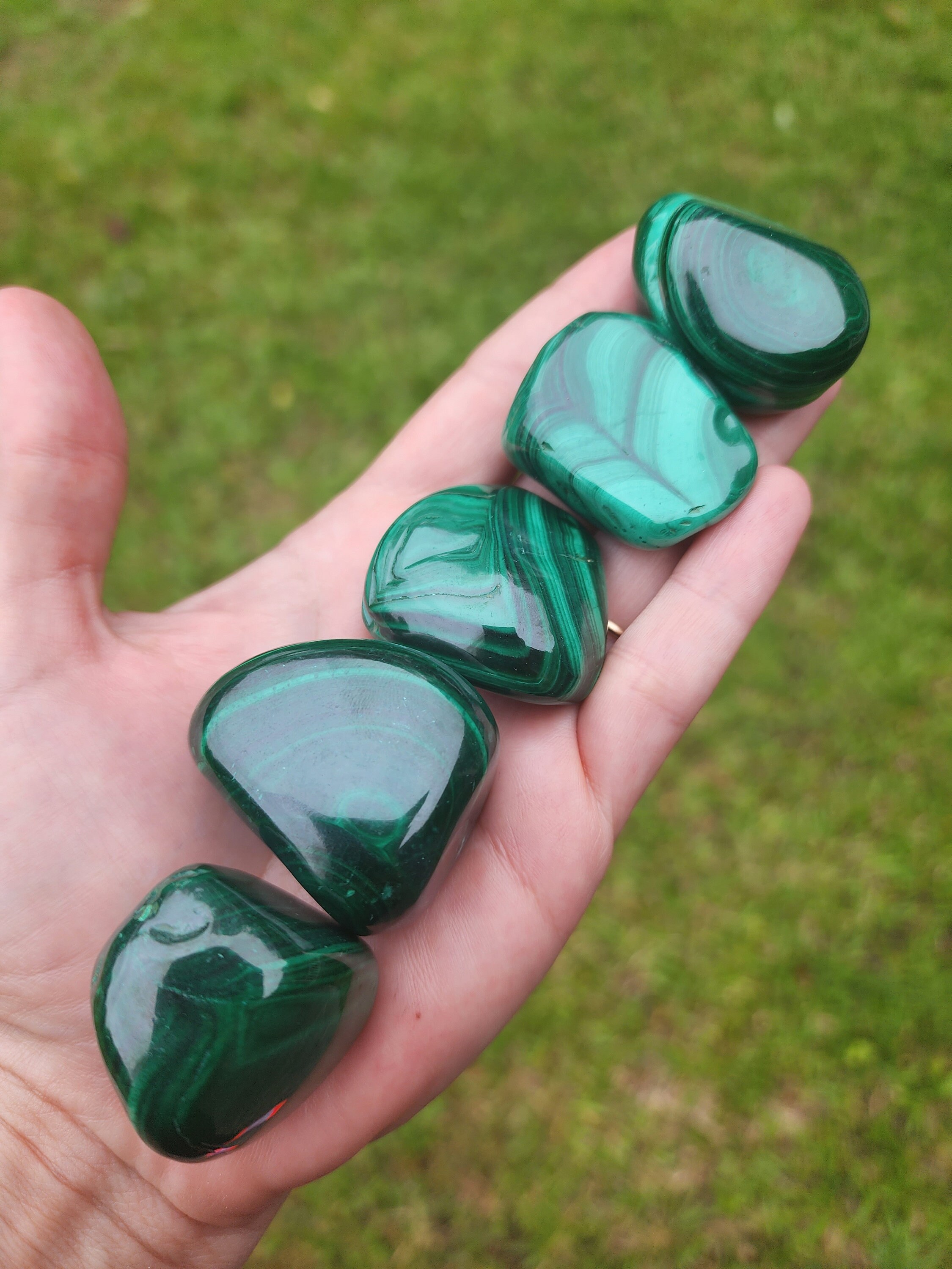 Malachite Tumble | 1+ Inch | Green Crystal | Natural Crystal