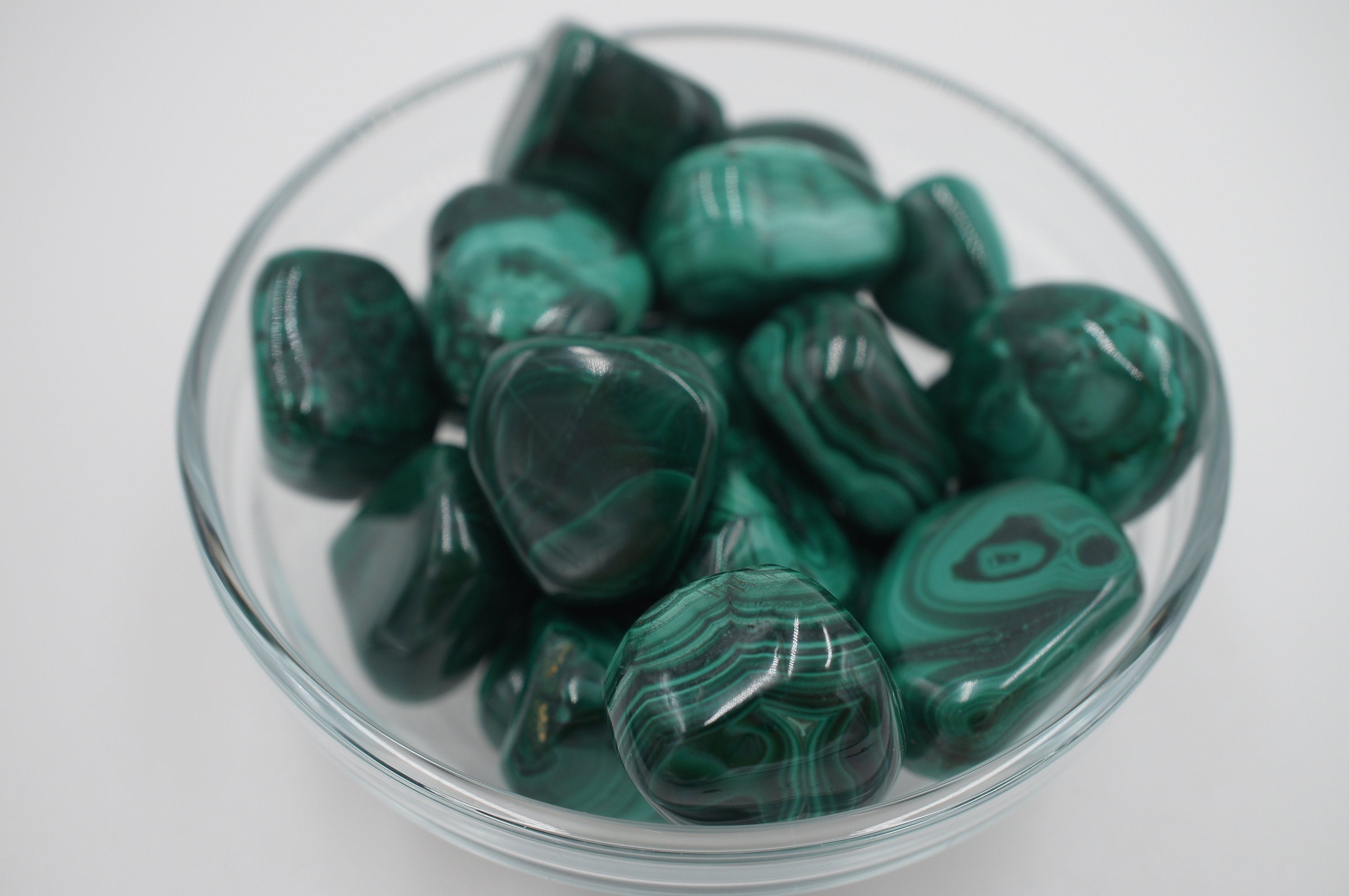 Malachite Tumble Medium Stone Malachite Tumble Medium Stone