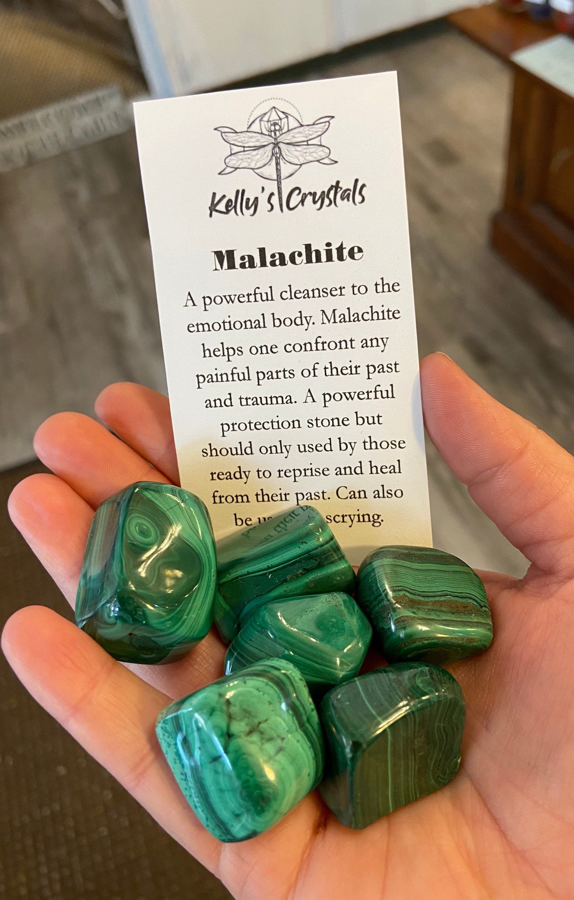 Malachite Tumble Stone