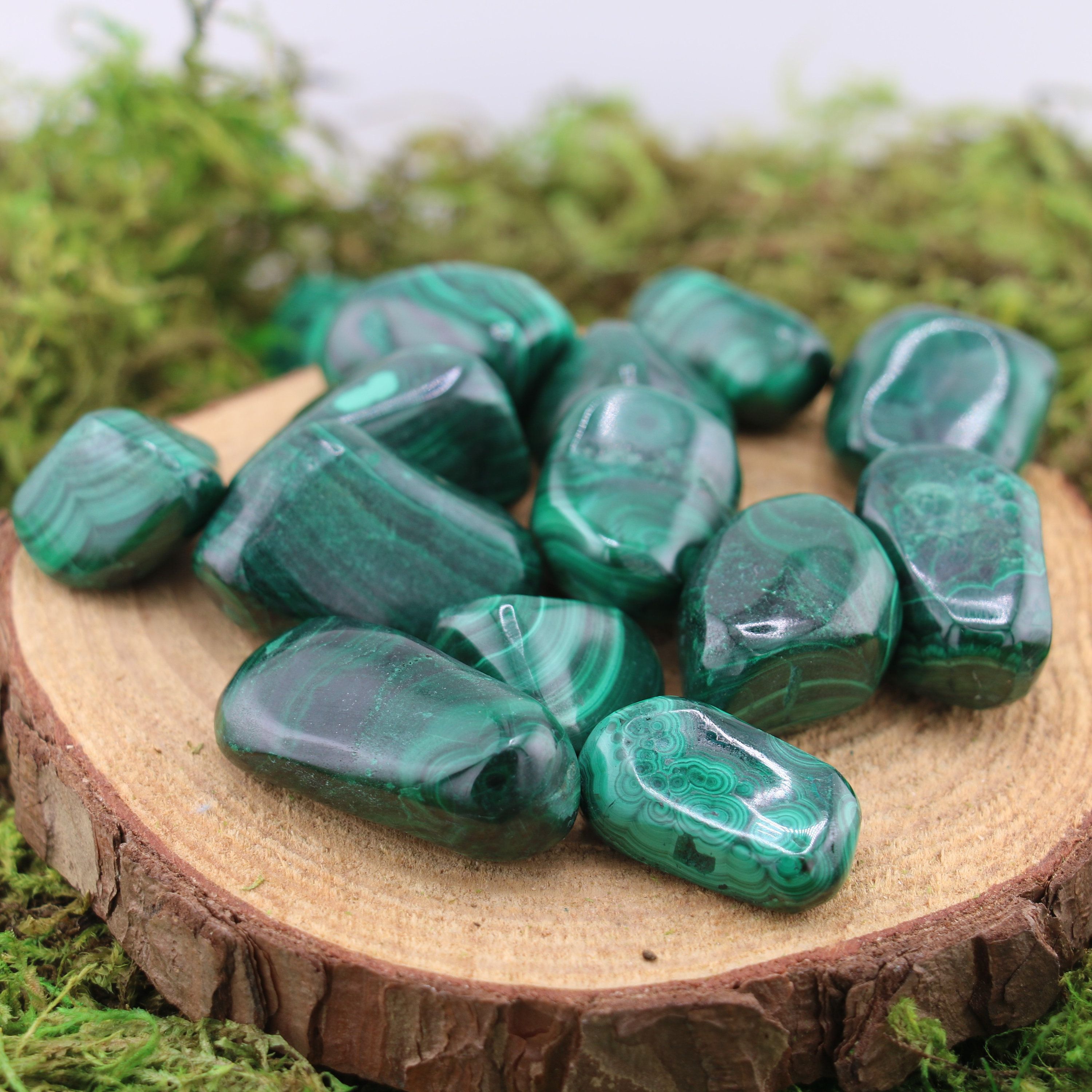Malachite Tumbled