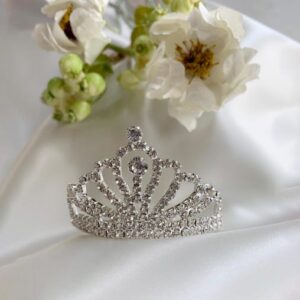 Mini Rhinestone Tiara Hair Comb | Flower Girl Tiara