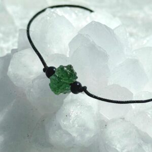 Genuine Moldavite Bracelet: Meteorite Crystal Talisman (0.6g)