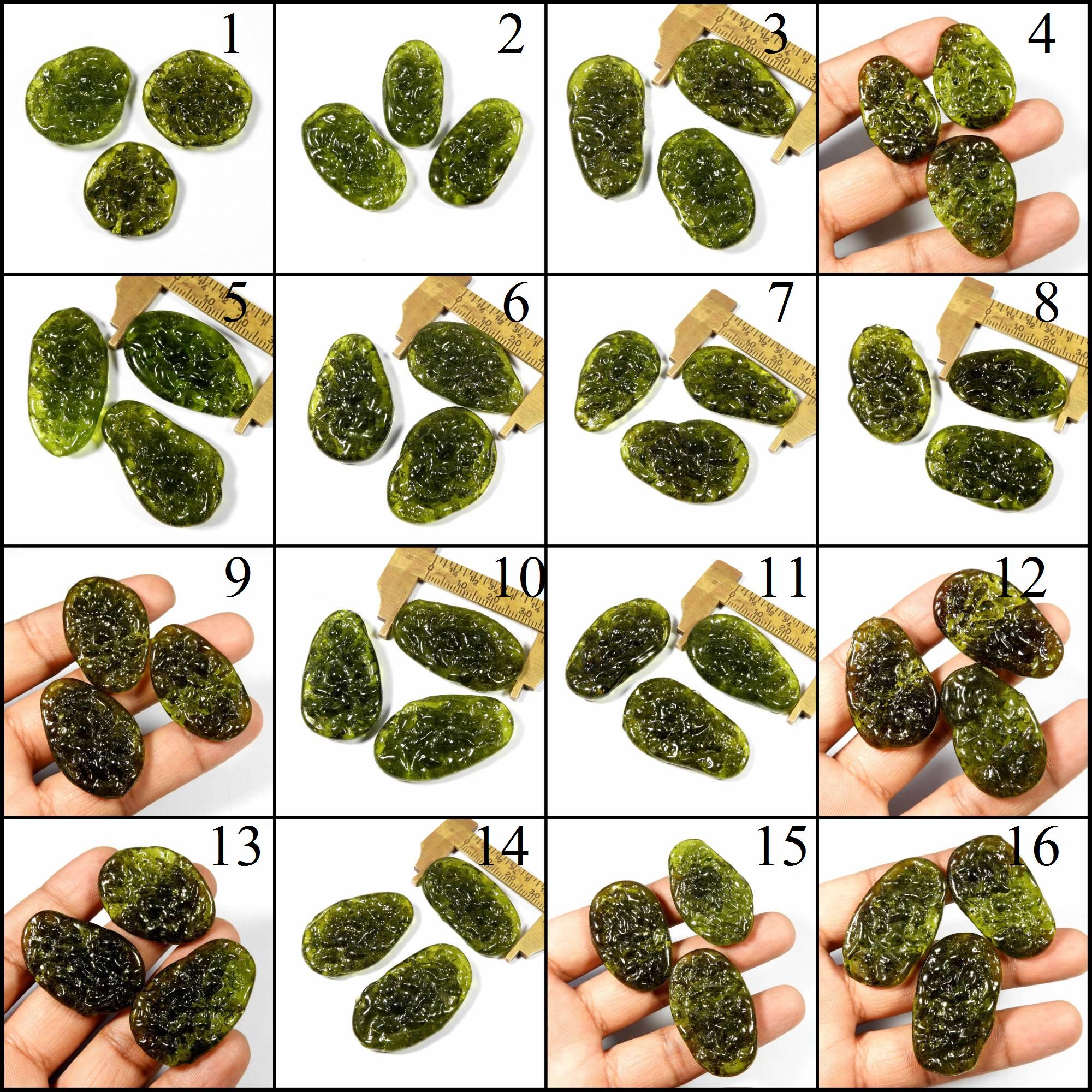 Moldavite Crystal. Moldavite Gemstone. Green Moldavite Glass. Moldavite Cabochon. Moldavite Loose For Jewelry