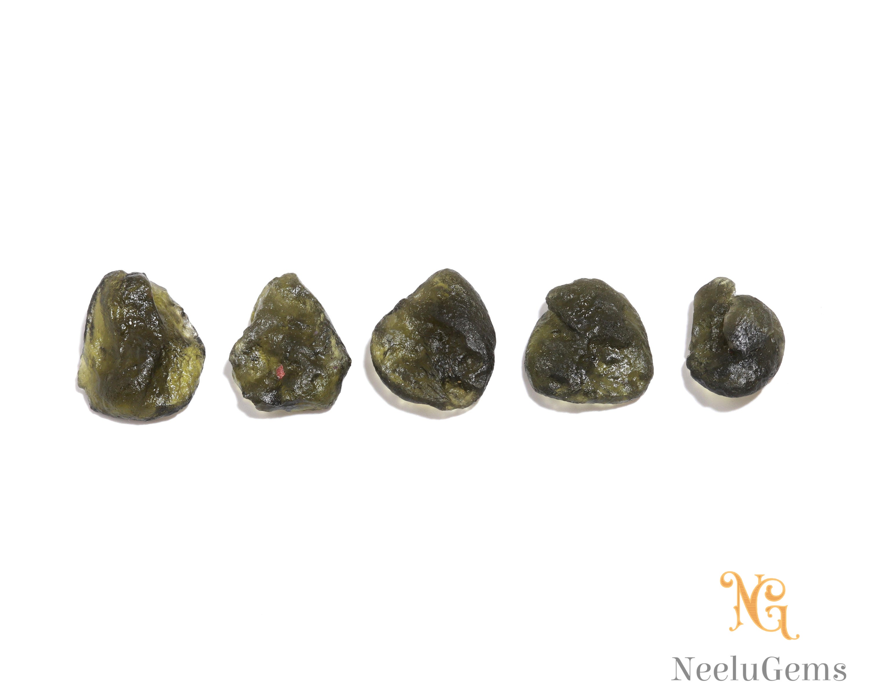 Aaa+ Natural Green Moldavite Raw Rough Beads, Real Moldavite Raw Crystal Rough,moldavite Loose Gemstone For Making Handmade Jewelry
