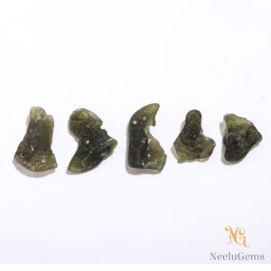 Aaa+ Natural Green Moldavite Raw Rough Beads, Real Moldavite Raw Crystal Rough,moldavite Loose Gemstone For Making Handmade Jewelry
