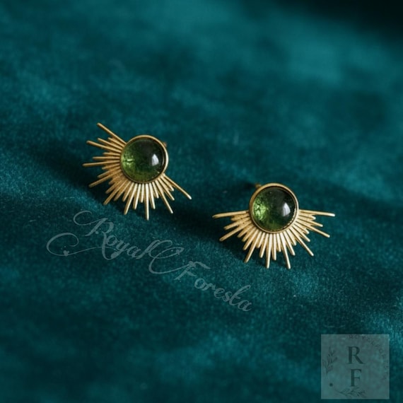 Raw Moldavite Earrings, 925 Handmade Silver Jewelry, Women Gift For Anniversary Natural Moldavite