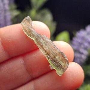 Moldavite Angel Chiming Tektite .8g, Genuine Moldavite - Raw Authentic Moldavite Stone