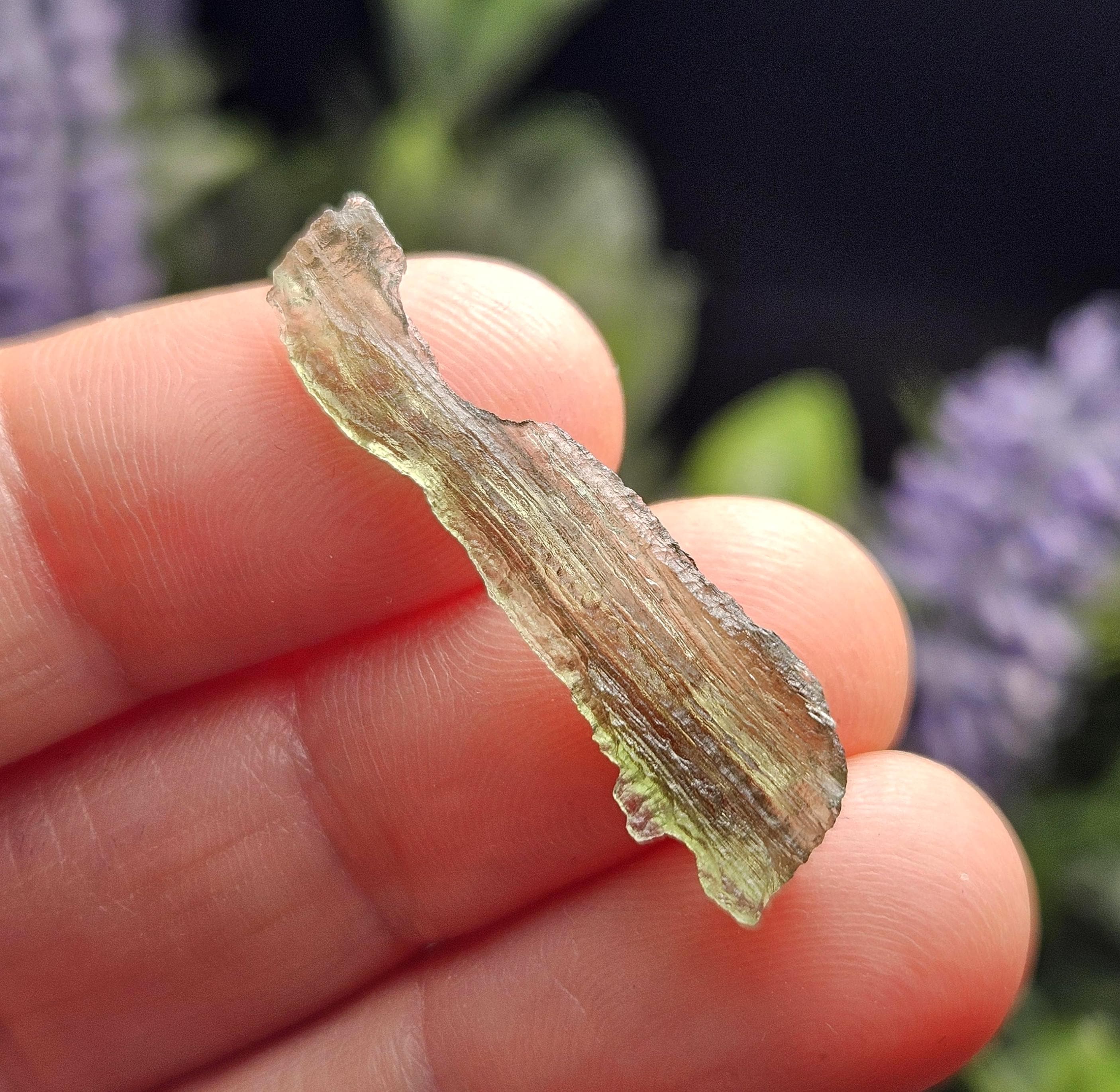 Moldavite Angel Chiming Tektite .8g, Genuine Moldavite - Raw Authentic Moldavite Stone Moldavite Angel Chiming Tektite .8g, Genuine Moldavite - Raw Authentic Moldavite Stone