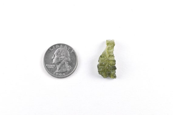 Authentic Besednice Moldavite, Raw Czech Crystal, Green Tektite
