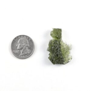 Raw Besednice Moldavite Crystal, Czech Green Tektite