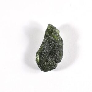 Raw Moldavite Crystal, Genuine Tektite, Heart Chakra Stone (3.03 Gram)