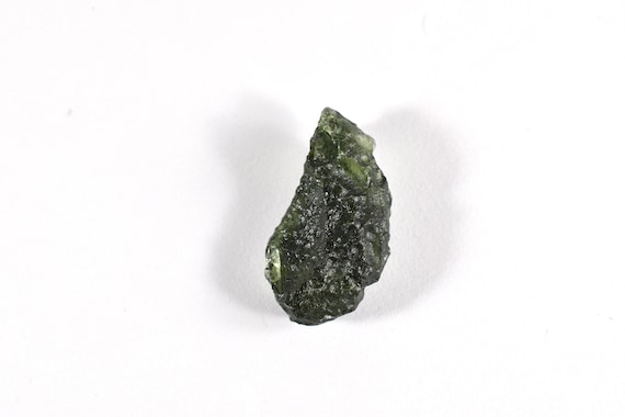 Raw Moldavite Crystal, Genuine Tektite, Heart Chakra Stone (3.03 Gram)