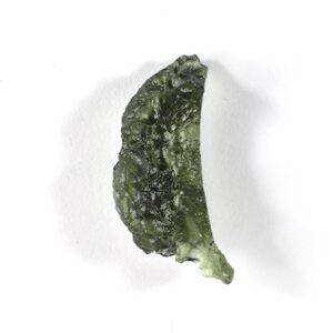 Raw Moldavite Crystal, Natural Green Tektite, Heart Chakra Stone