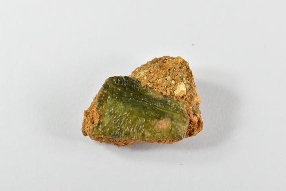 Raw Czech Moldavite, Green Tektite Crystal, 15.9 Gram Raw Czech Moldavite, Green Tektite Crystal, 15.9 Gram