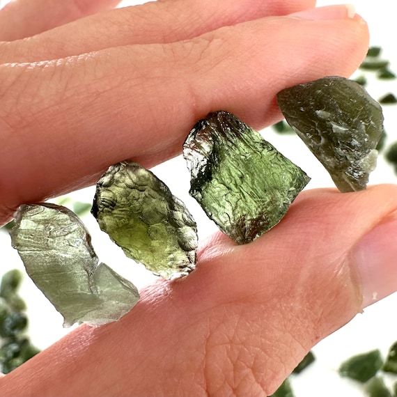 Genuine Moldavite | Authentic Raw Moldavite Crystal, Real Czech Tektite Genuine Moldavite | Authentic Raw Moldavite Crystal, Real Czech Tektite