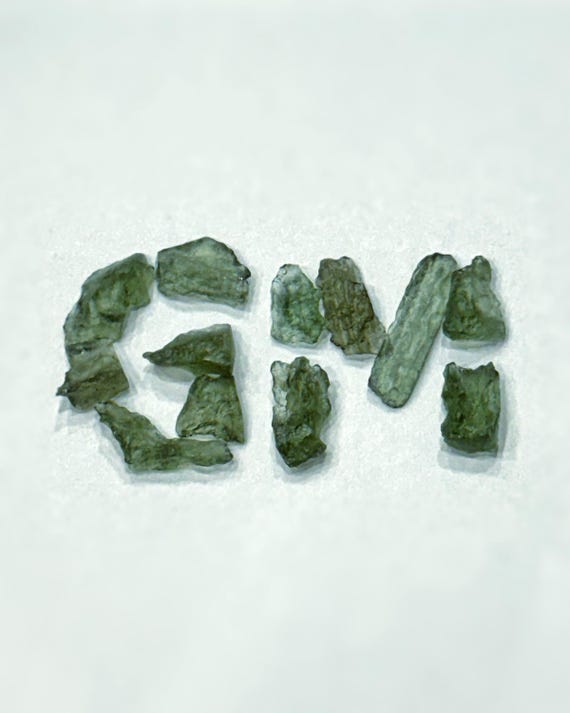 Genuine Moldavite Crystal: Raw Meteorite Talisman (0.2-0.9g)