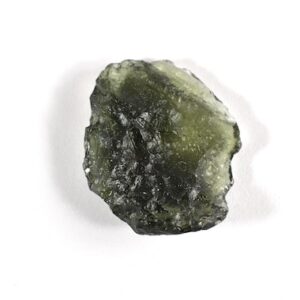 Raw Green Moldavite Crystal, Heart Chakra Healing Gemstone, 4.81 Gram