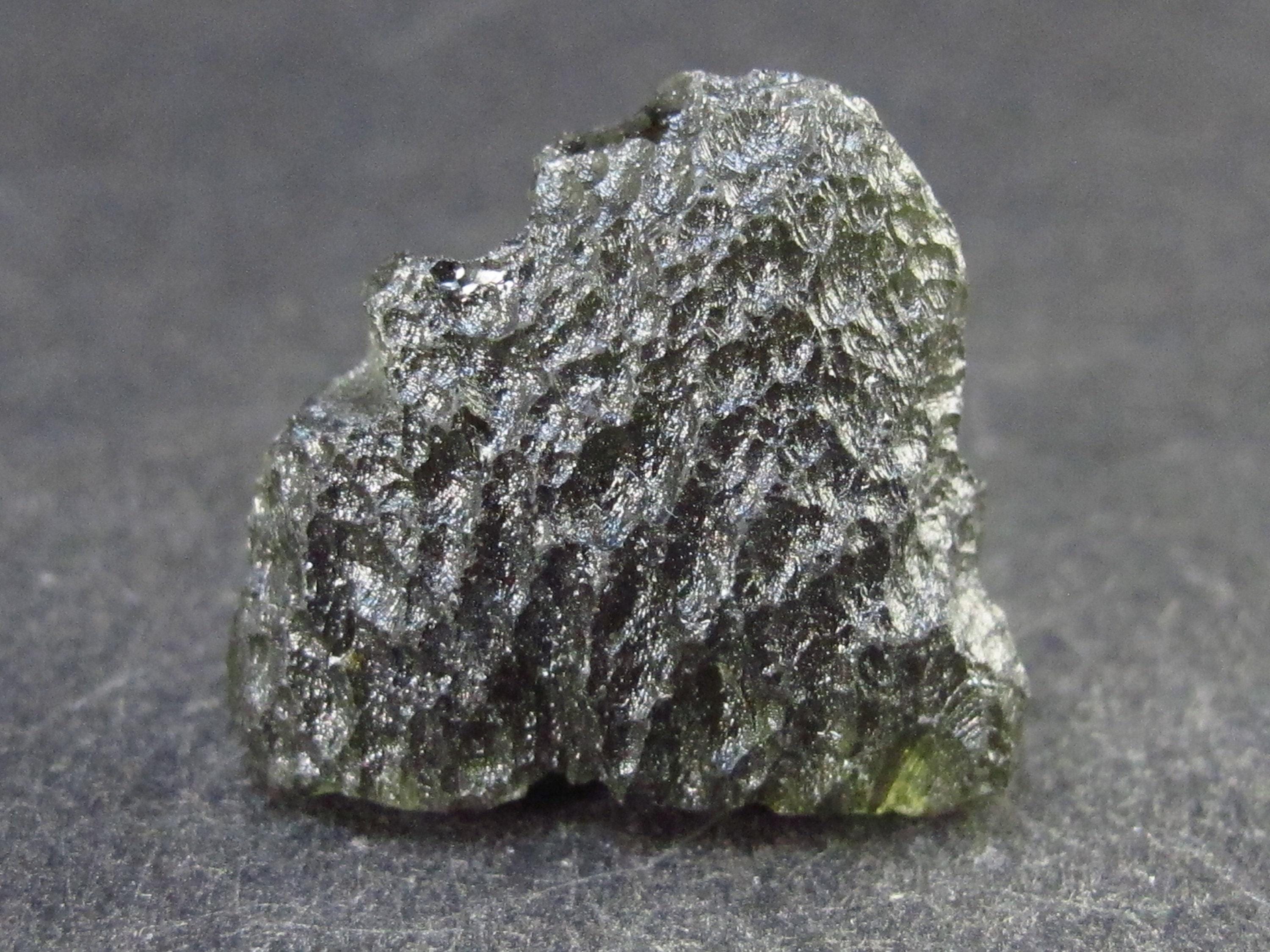 Rare Moldavite Tektite Raw Piece From Czech Republic - 0.9" - 4.9 Grams