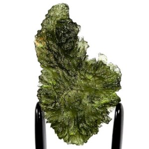 Moldavite Tektite 3.8 Grams, Large Genuine Raw Czech Moldavite Meteorite, Aaaa+ Museum Quality, Spiky Rare Moldavite Gemstone