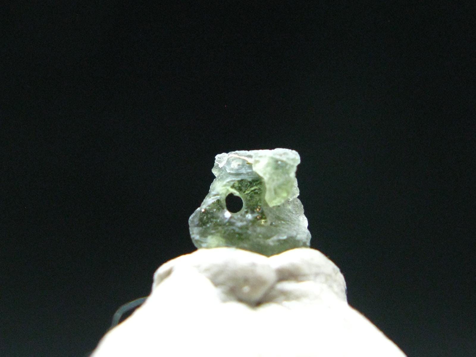 Moldavite Tektite Raw Bead From Czech Republic - 8 Mm - 1.20 Carats Moldavite Tektite Raw Bead From Czech Republic - 8 Mm - 1.20 Carats