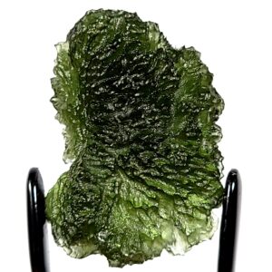 Moldavite Tektite, Genuine Raw Czech Meteorite Gemstone, Large 8.3 Grams A+ Museum-grade Crystal, Rare Green Authentic Moldavite Specimen