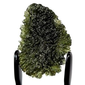 Moldavite Tektite, Genuine Raw Czech Meteorite Gemstone, Large 6.5 Grams A+ Museum-grade Crystal, Rare Green Authentic Moldavite Specimen