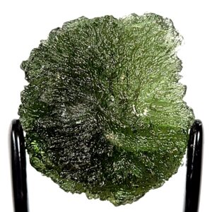 Moldavite Tektite Healing Crystal Large 7.6 Grams, Genuine Raw Czech Moldavite Meteorite, A+ Museum Quality, Moldavite Jewelry Gemstone