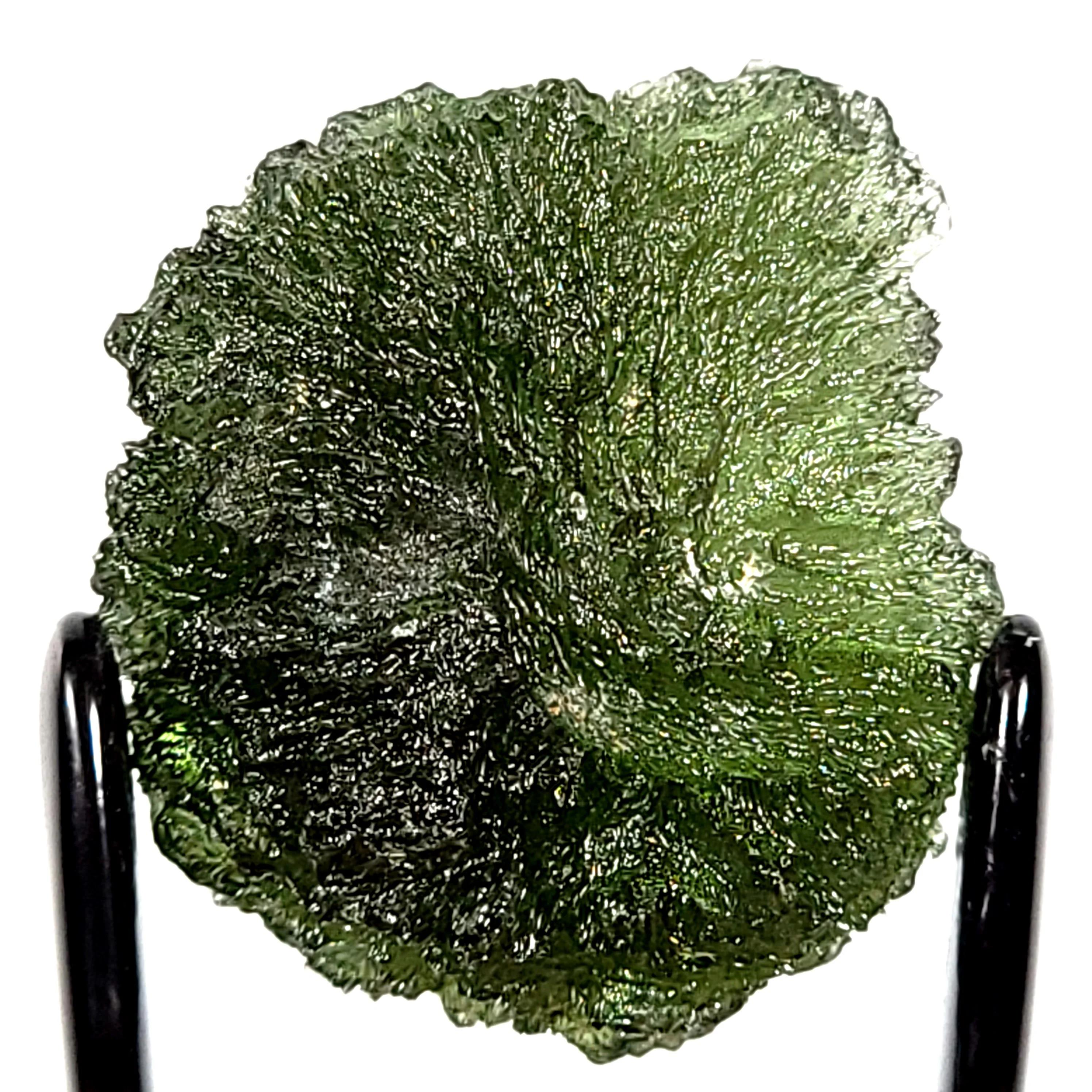 Moldavite Tektite Healing Crystal Large 7.6 Grams, Genuine Raw Czech Moldavite Meteorite, A+ Museum Quality, Moldavite Jewelry Gemstone