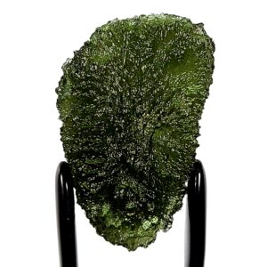 Moldavite Tektite Healing Crystal Large 6.2 Grams, Genuine Raw Czech Moldavite Meteorite, A+ Museum Quality, Moldavite Jewelry Gemstone