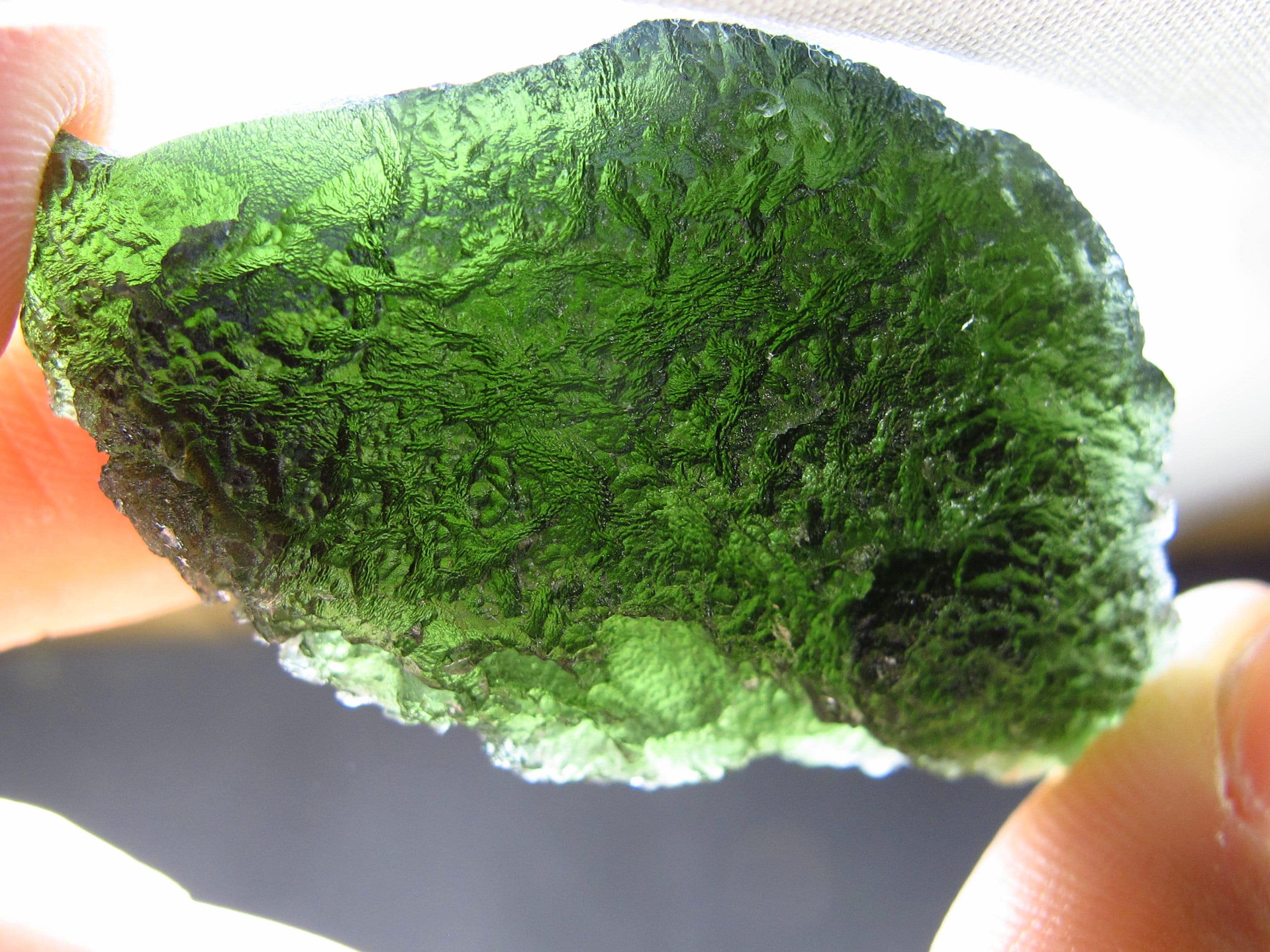 Moldavite Tektite Raw Piece From Czech Republic - 1.8" - 103 Carats - 20.7 Grams
