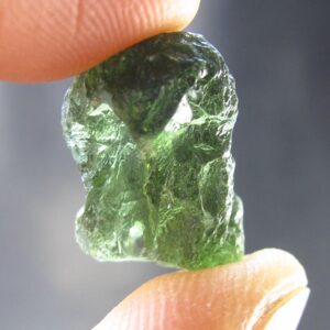 Moldavite Tektite Raw Piece From Czech Republic - 0.7" - 9.90 Carats - 1.98 Grams