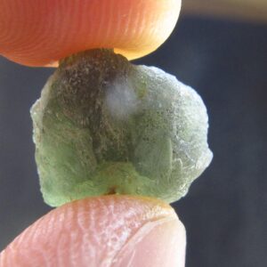 Moldavite Tektite Raw Piece From Czech Republic - 0.4" - 5.05 Carats - 1.01 Grams