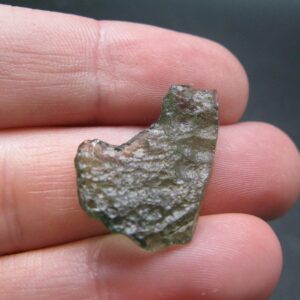 Moldavite Tektite Raw Piece From Czech Republic - 0.8" - 7.0 Carats - 1.4 Grams