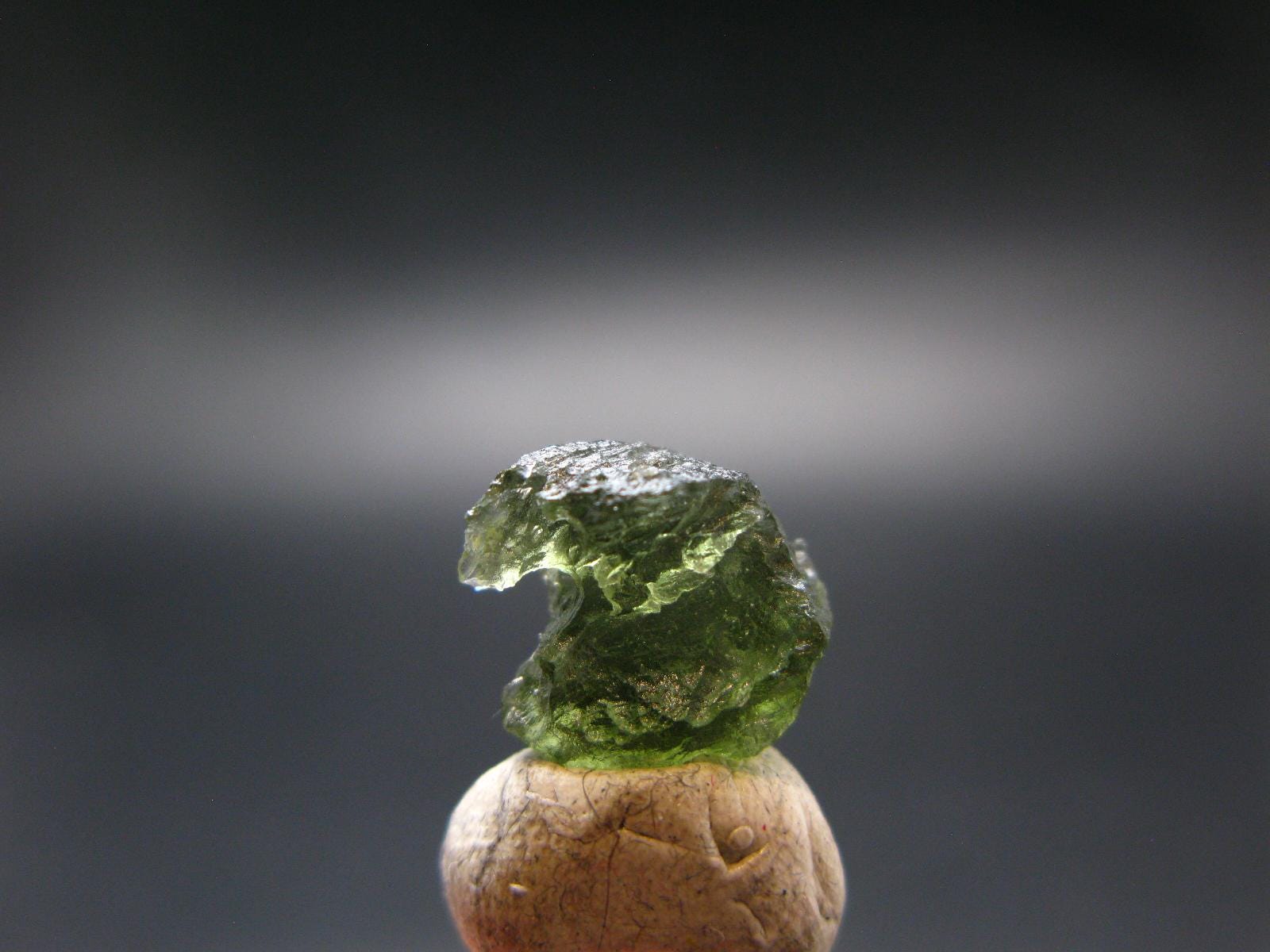 Moldavite Tektite Raw Piece From Czech Republic - 0.4" - 4.80 Carats - 0.96 Grams