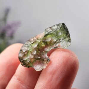Vrábče Moldavite Specimen 1.6g, Authentic Tektite - Genuine Raw Moldavite Crystal