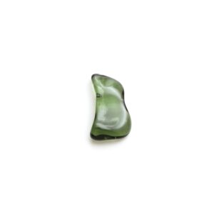 Natural Moldavite Flush Organic Loose Gemstone, 11.5x19 mm, Moldavite Jewelry Handmade Gift for Women, 1 Piece
