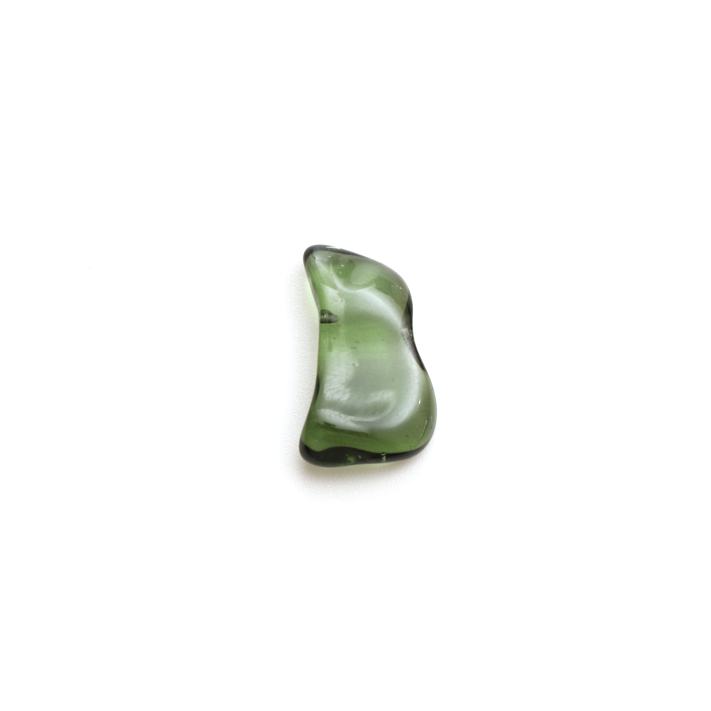 Natural Moldavite Flush Organic Loose Gemstone, 11.5x19 Mm, Moldavite Jewelry Handmade Gift For Women, 1 Piece